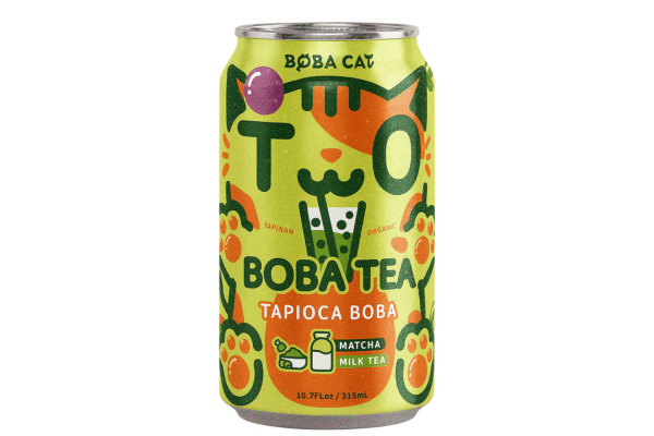 Boba Cat Matcha Tea