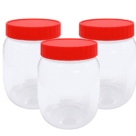 3X Plastic Jars