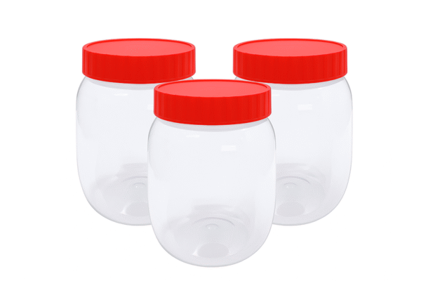 3X Plastic Jars