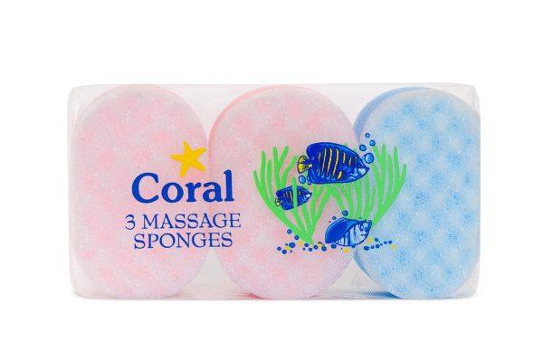 CORAL 3 MASSAGE SPONGES
