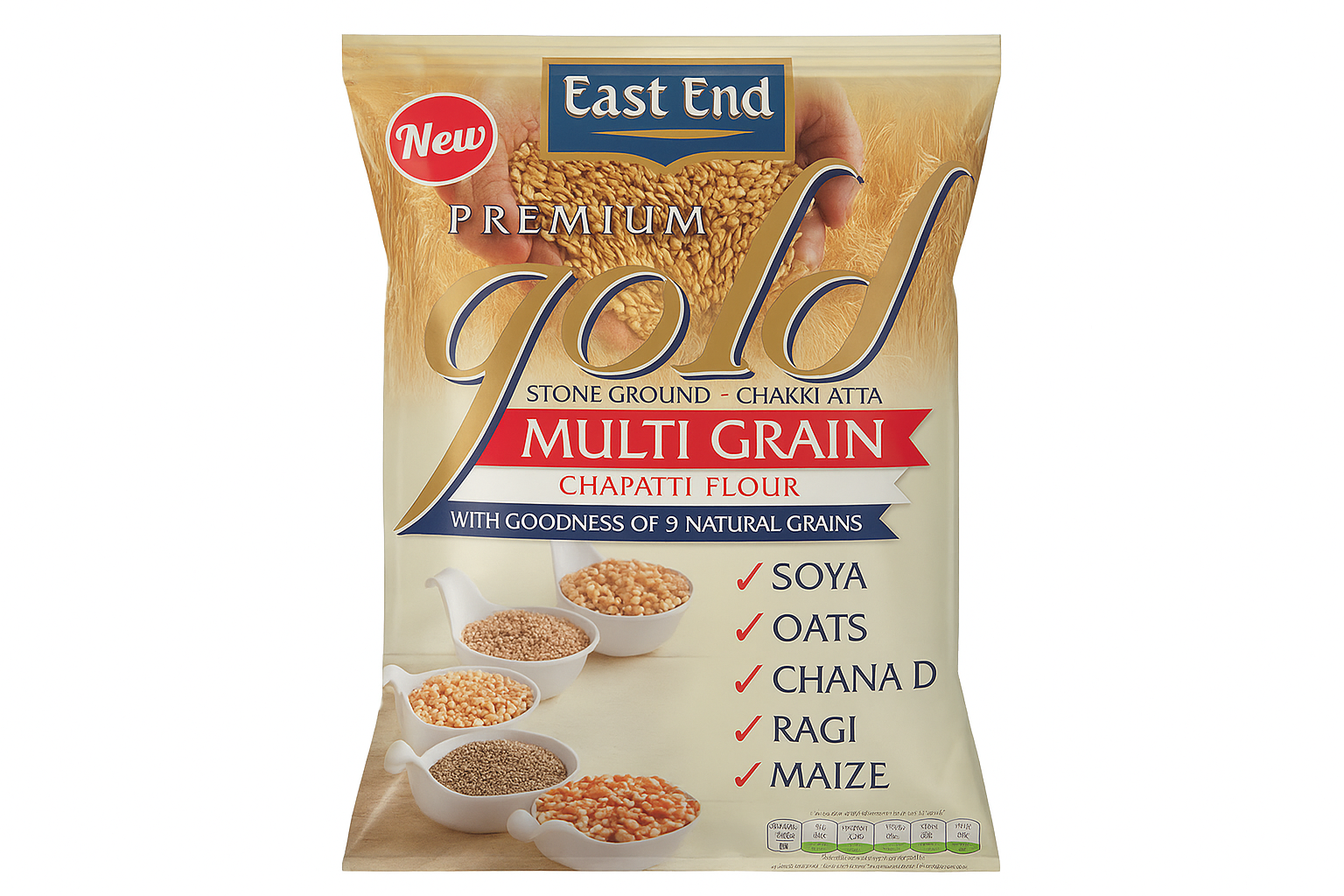 East End Multi-Grain Chakki Atta 5kg