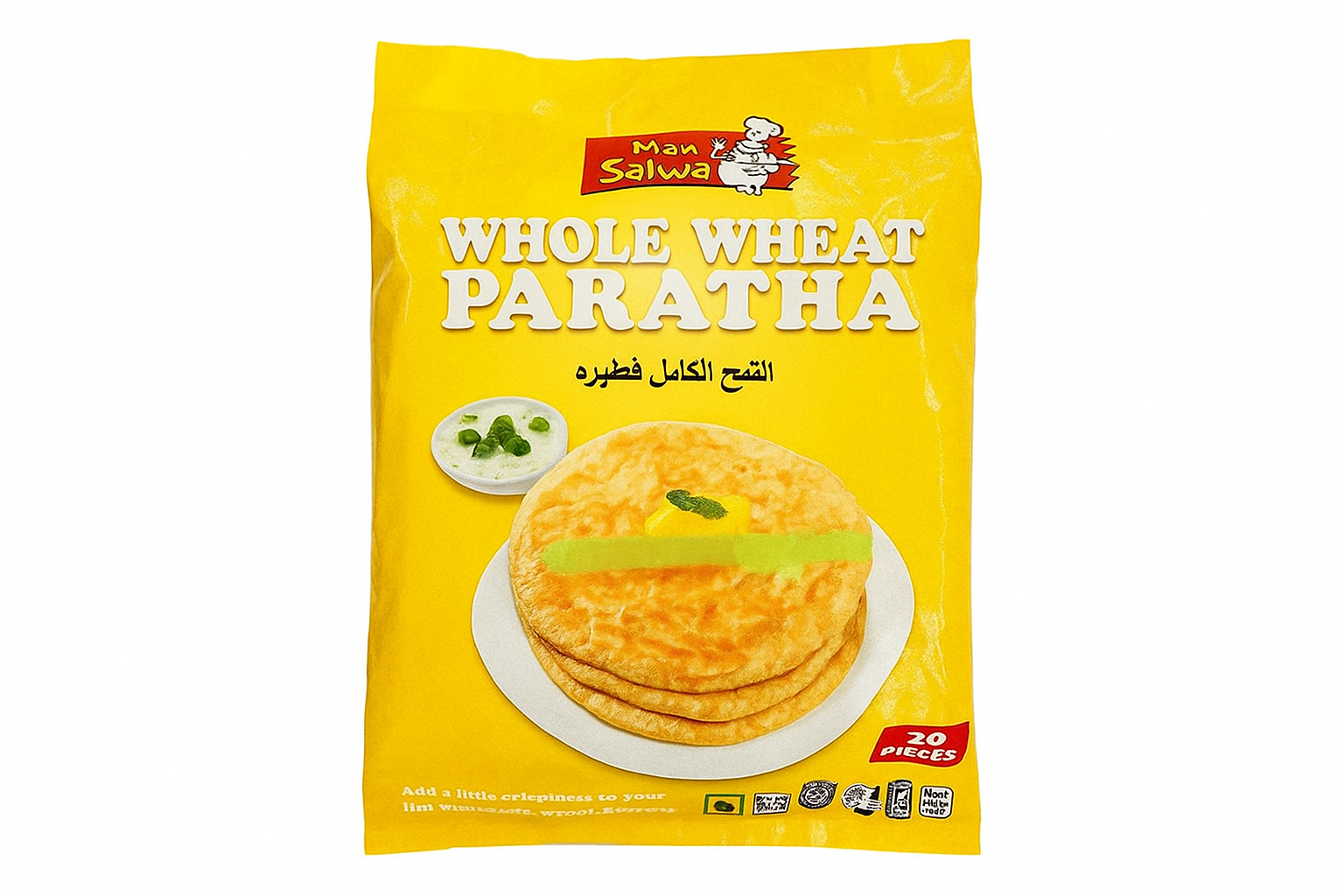 MonSalwa Wholemeal Paratha 20pcs
