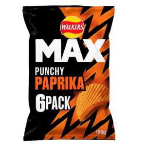 Walkers Max Paprika 6 Pack
