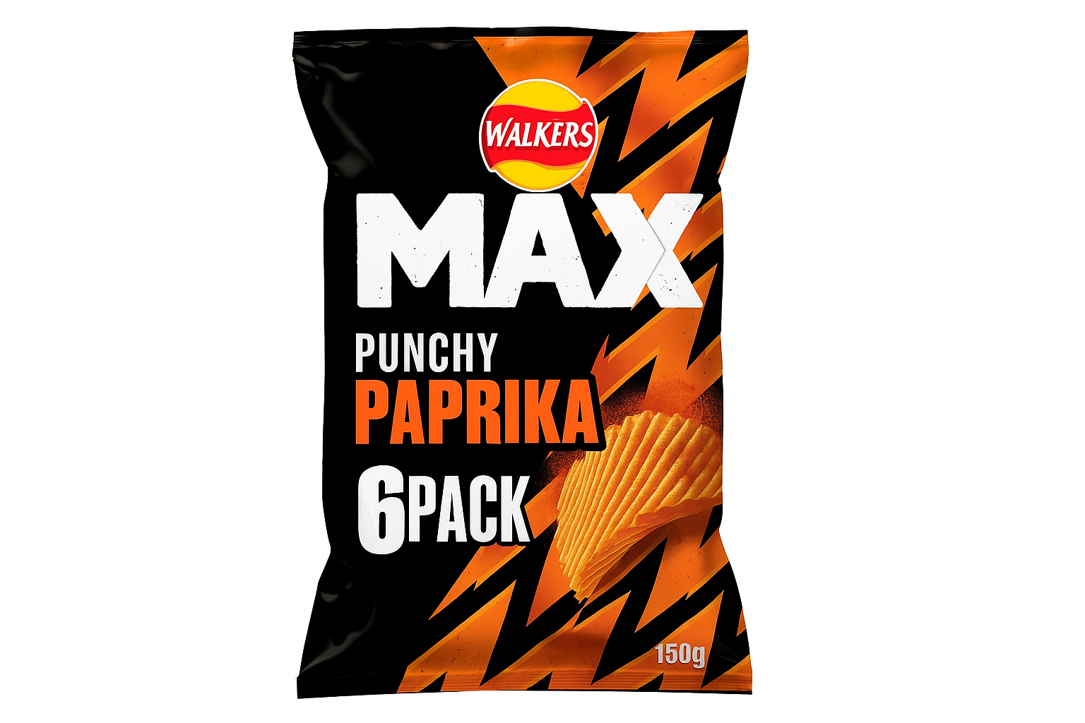 Walkers Max Paprika 6 Pack