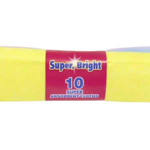 Super Bright 10 Absorbant Cloths