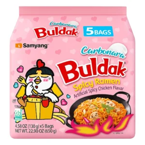 Samyang Carbonara Hot Chicken Ramen 5 pack