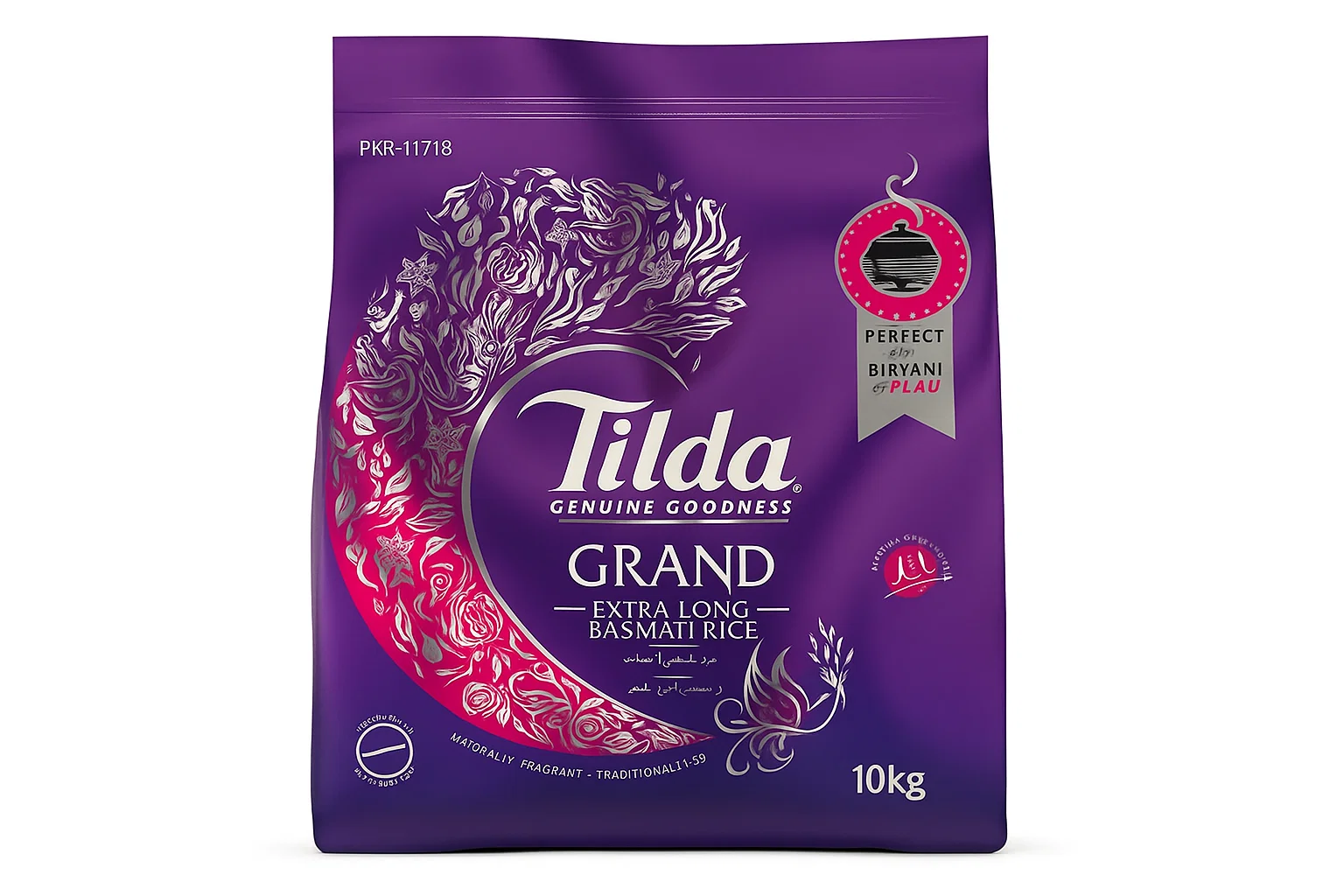 Tilda Grand Extra Long Basmati 10kg rice bag