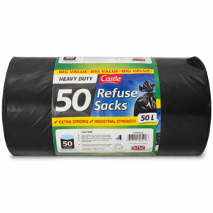 Heavy Duty Bin Bags 50 pk – Extra Strong & Reliable at Ambas Foods