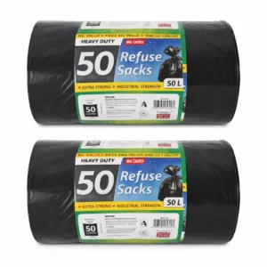 Heavy Duty Bin Bags 50 pk – Extra Strong & Reliable at Ambas Foods