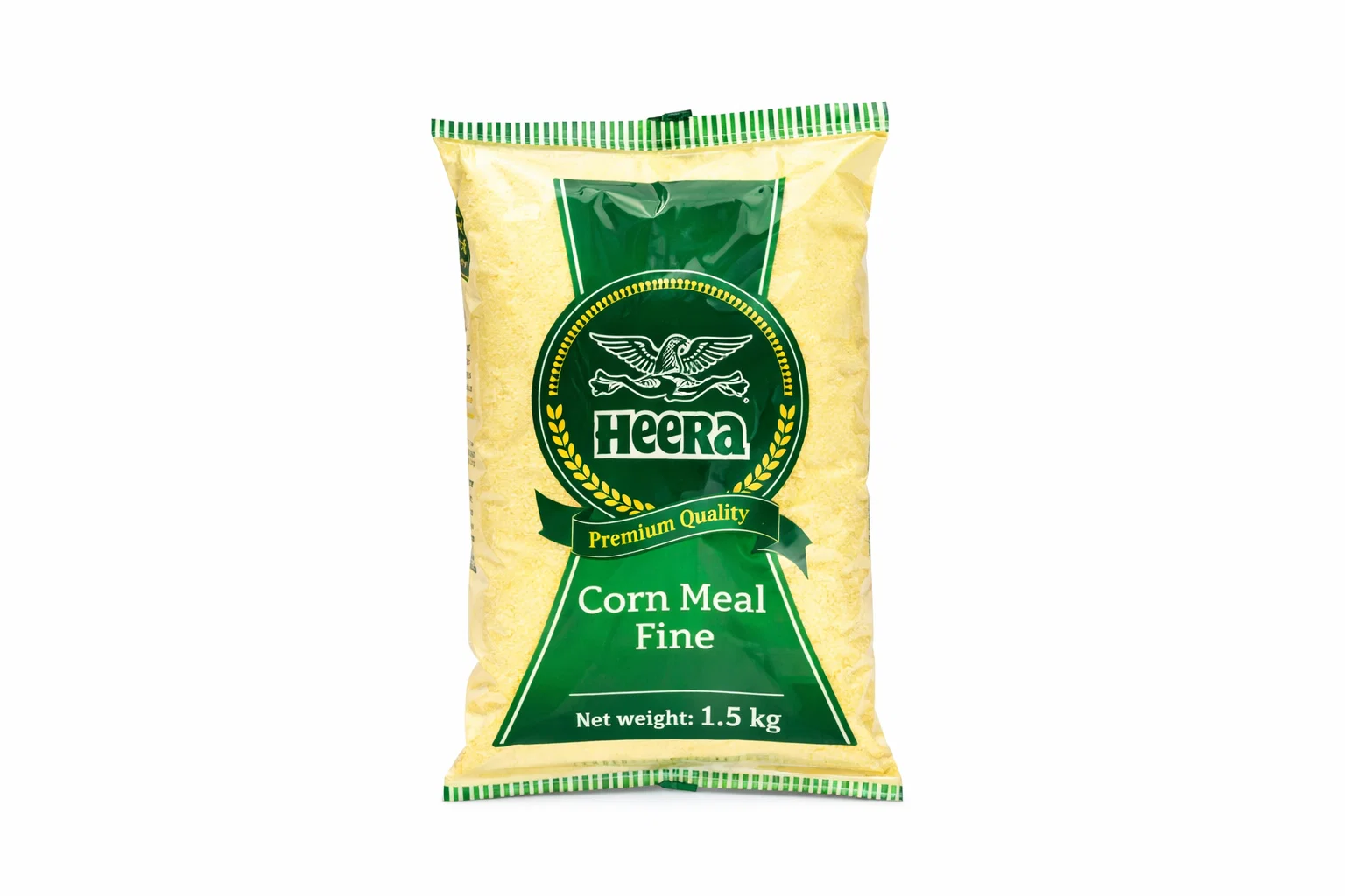 Heera Corn Meal Fine 1.5kg – Premium Milled Fine Maize Flour for Smooth Makki Atta Rotis and Gluten-Free Baking from Ambas Foods