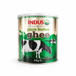 Indus Butter Ghee – 2kg – Pure Clarified Butter in Bulk Tin for Traditional Cooking from Ambas Foods