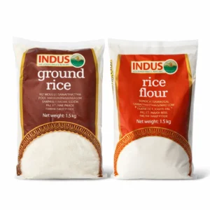 Indus Rice Flour / Ground Rice 1.5 KG – Premium Fine Milled Gluten-Free Rice Flour for Baking and Frying from Ambas Foods