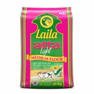 Laila Medium Atta 20kg – Premium Wheat Flour for Soft Chapatis and Rotis from Ambas Foods