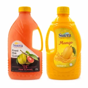 Swera Juiced 2 Ltr Guava and Mango – Premium Tropical Fruit Juice in 2 Liter Family Pack from Ambas Foods