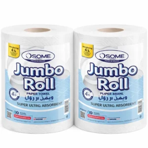 Toilet Paper Jumbo Roll – 2-Ply High Capacity Soft Tissue for Home and Office from Ambas Foods