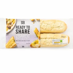 2 Garlic Baguettes – Fresh, Buttery & Golden from Ambas Foods