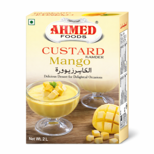 Ahmad Mango Custard Powder – Premium, Tropical & Creamy Dessert Mix from Ambas Foods