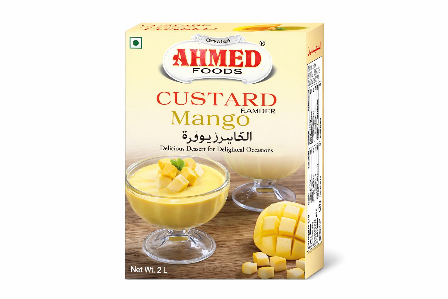 Ahmad Mango Custard Powder – Premium, Tropical & Creamy Dessert Mix from Ambas Foods