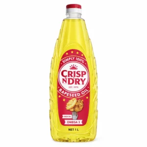 Crisp 'n Dry Rapeseed Oil 1 Litre – Pure, High-Heat & Non-Greasy Cooking Oil from Ambas Foods